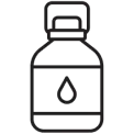 Wiederverwendbare Wasserflasche für Pilger in der Wüstenhitze | Symbol einer Wasserflasche für Trinkvorrat